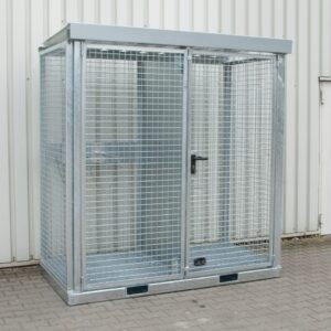 Gasflessen-container GFC-E/G M2, vuurverzinkt
