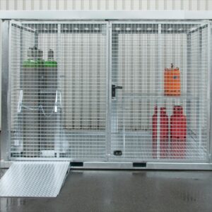 Gasflessen-container GFC-E/T M5, vuurverzinkt