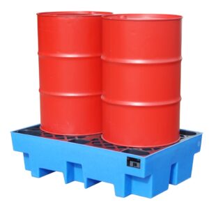 GREEN-LINE PE-opvangbak WP-PE 2/2, van robuust polyethyleen, blauw
