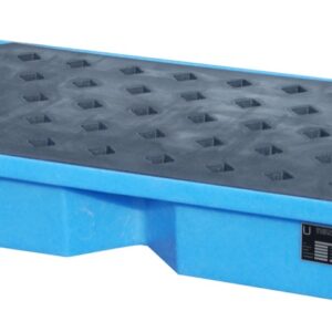 GREEN-LINE PE-opvangbak voor pallets KWP-P 60, gemaakt van stevig polyethyleen, blauw